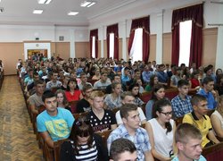 Зустріч ректора зі студентами першого курсу