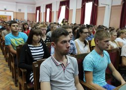 Зустріч ректора зі студентами першого курсу