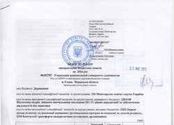Зміни до плану використання бюджетних коштів на 2016 рік