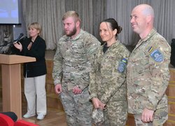 Студенти та викладачі Уманського національного університету зустрілися з представниками батальйону «Вовки Да Вінчі» та 59 ОШБр 