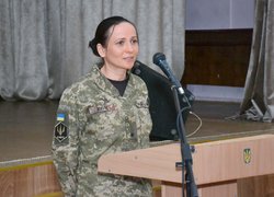 Студенти та викладачі Уманського національного університету зустрілися з представниками батальйону «Вовки Да Вінчі» та 59 ОШБр 
