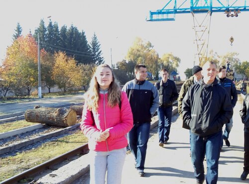 Ескурсія студентів лісового господарства в цех деревообробки та нижній склад ДП "Уманське ЛГ"