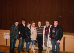 Наш виступ сподобався  режисеру, сценаристу українського і російського кіно, заслуженому «довгоносику» України, Віктору Андрієнку.